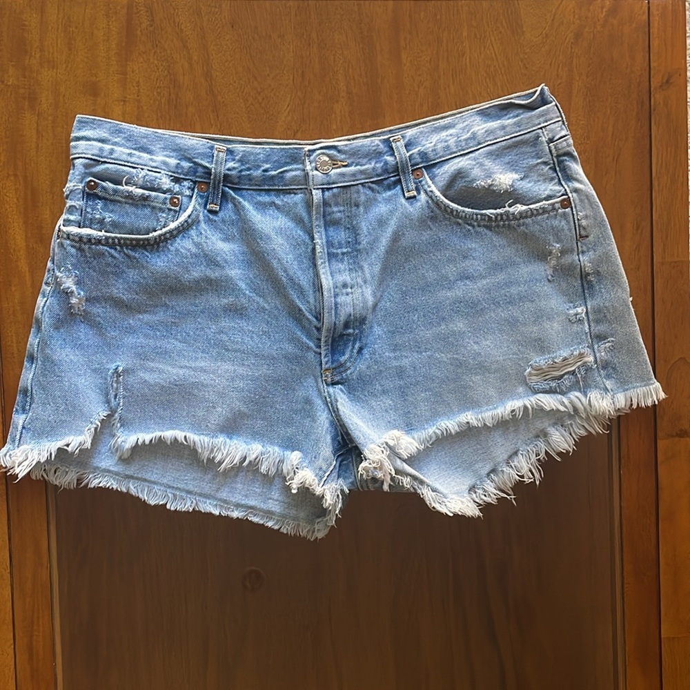 AGOLDE Parker Jean Cutoff Shorts size 32 size 14